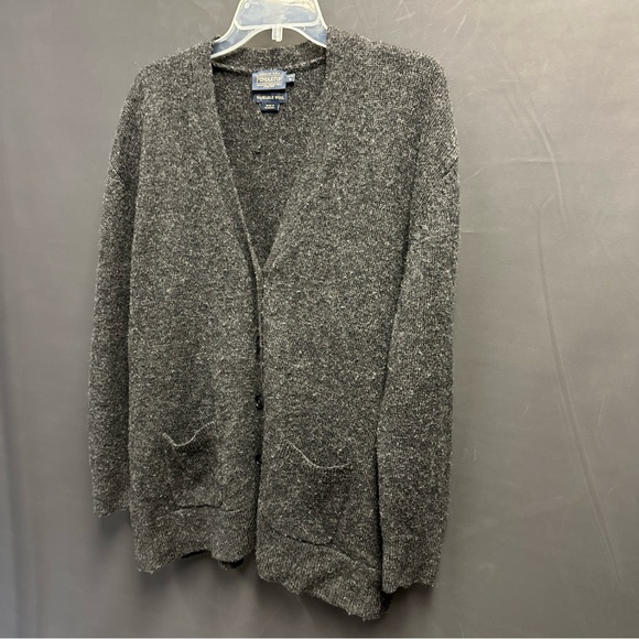 Pendleton Washable Wool Cardigan Sweater XL Petite - Picture 8 of 10